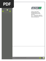 ACTIA IR14299C BMS MASTER List of Errors and Warnings