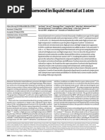 Growth of Diamond in Liquid Metal at 1 Atm Pressure: Article