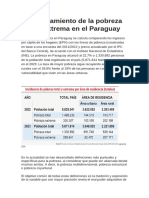 Comportamiento de La Pobreza Total y Extrema en El Paraguay