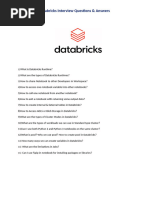 Databricks Interview Question & Answers