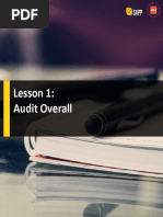 Lesson 1 Audit Overall