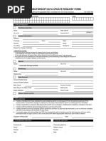 Distributorship Data Update Request Form - Version 5