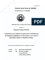 Université Cheikh Anta Diop de DAKAR: Faculté Des Sciences Et Techniques