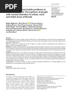 Raghavan Et Al 2022 Stigma and Mental Health Problems in An Indian Context Perceptions of People With Mental Disorders