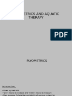 Plyometrics and Aquatic Therapy