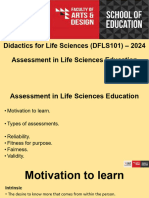 Lecture 13 - Assessment in Life Sciences Education