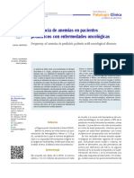 Frecuencia de Anemias en Pacientes Pediatricos Con Enfermedades Oncologicas