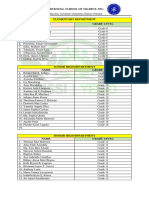 Attendance Sheet