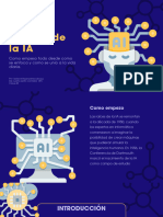 Presentación Inteligencia Artificial Tecnológica Ilustrada Azul y Amarillo