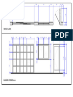 Plano Sección de Muros, Puertas y Ventanas y Elevación