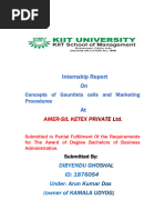 Internship Report (Amer-Sil Ketex Private Limited)