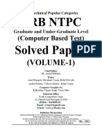 RRB NTPC Solved Papers (English Medium)