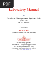 DBMS Lab Manual - 0