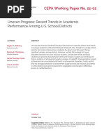 Uneven Progress: Recent Trends in Academic Performance Among U.S. School Districts