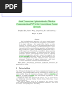 Joint Transceiver Optimization For Wireless Communication PHY With CNN