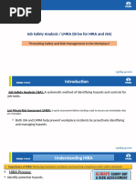 Job Safety Analysis LMRA (Drive For HIRA and JSA)