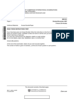 University of Cambridge International Examinations General Certificate of Education Advanced Subsidiary Level and Advanced Level