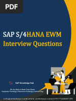 SAP S - 4HANA EWM Interview Questions - Ambikeya