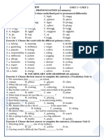 (Grade 7) Unit 1+2 - Revision