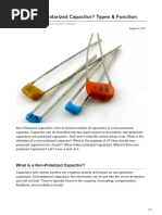What Is Non Polarized Capacitor Types Function