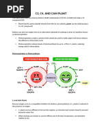 Topic 4. C3, C4 and Cam Plant-Pathway