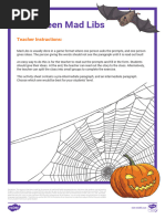 T 1691652499 Esl Halloween Mad Libs Teens A2 b1 - Ver - 1