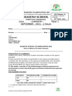 Form Two Chemistry End Term 1