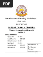 Report of Punjab Canal Colonies-1