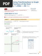 1.8 - Graphing Transformations of Functions