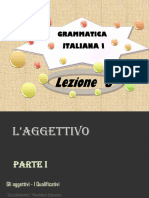 L'Aggettivo I