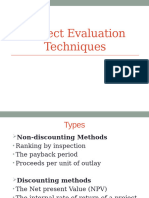 Unit - 4 Project Evaluation Techniques