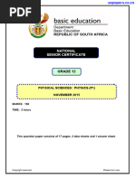 Physical Sciences P1 Nov 2015 Eng
