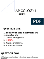 Pharmacology I Quiz Three