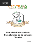 Manual de Reforzamiento - 5o Semestre - Ciencias