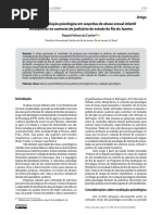 Práticas de Avaliação Psicológica em Suspeitas de Abuso Sexual Infantil Intrafamiliar No Contexto Do Judiciário Do Estado Do Rio de Janeiro