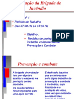 BRIGADA de INCÊNDIO - Apresentação Power Point