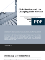 Globalization and The Changing Role of State