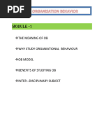 Module - 1: The Meaning of Ob