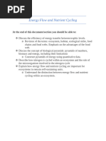 Energy Flow Nutrient Cycling