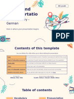 Travel and Transportation Vocabulary German 6th Grade