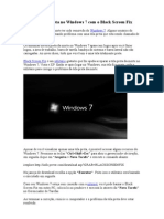 Repare A Tela Preta No Windows 7 Com o Black Screen Fix