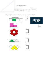 Evidens PBS Matematik Tahun 2 B2D3E1 Pecahan