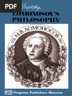 Lomonosov's Philosophy - G. Vasetsky (Progress, 1968)