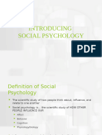 Introduction To Social Psychology - Week 2