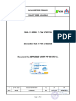 (Technical Specification & Datasheets) APRD - SEPA15015-MFSFF-PIP-00-DTS-411 - DATA SHEET FOR T-TYPE STRAINER - Rev A