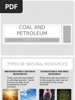 Coal and Petroleum