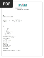 Final Previous Year Question Bank Straight Line Sol