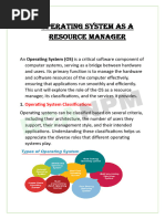 1-Operating System As A Resource Manager