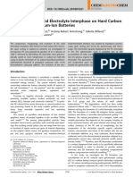 Analysis of the Solid Electrolyte Interphase on Hard Carbon