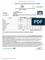 Board of Intermediate & Secondary Education, Lahore